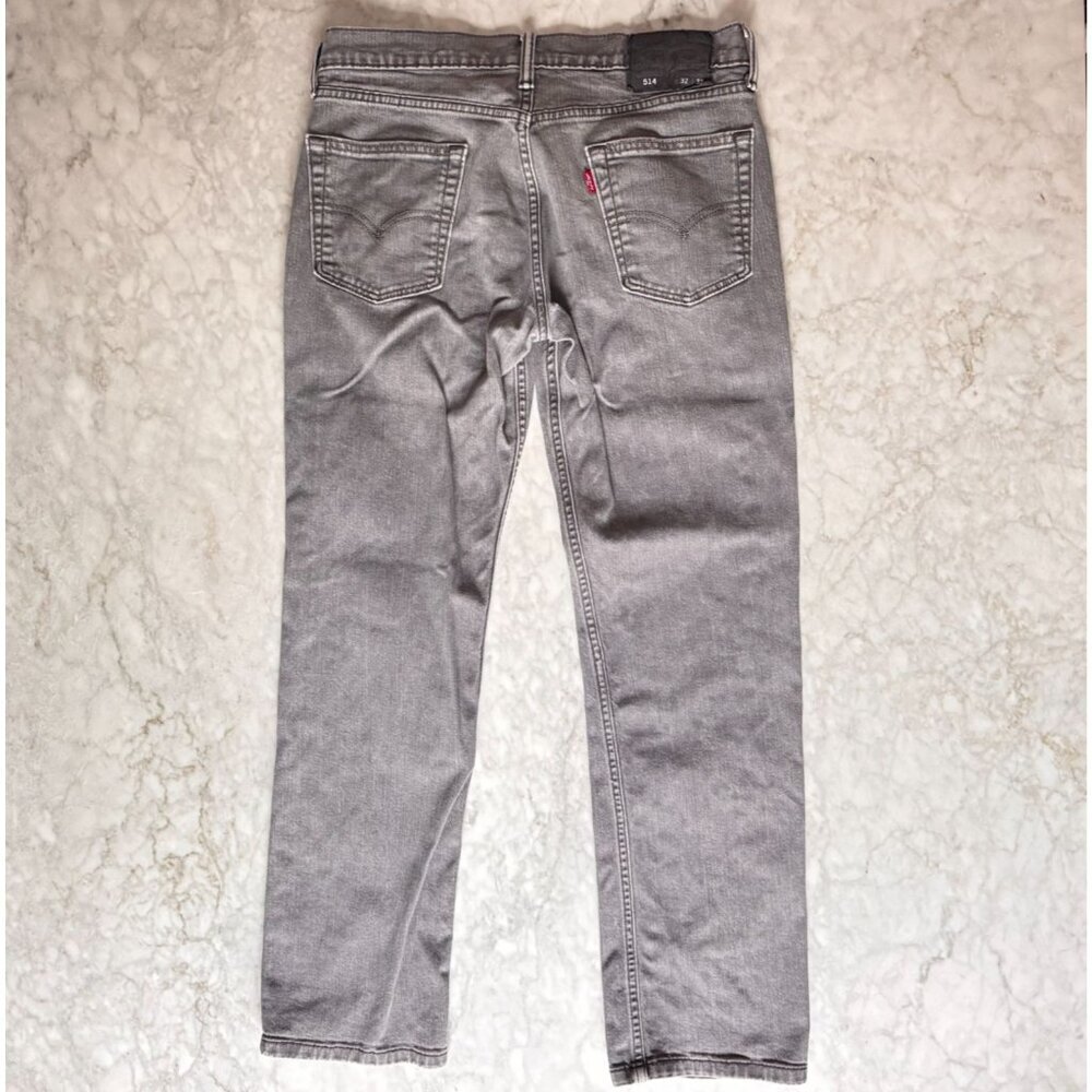 Levi's Mens 514 Straight Fit Jeans in Black Size W32 x L32 (W32xL28.5 Measured) - Picture 2 of 7